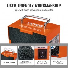 VEVOR Extractor de humos de soldadura de escritorio, 38 W, filtro de 3 etapas, flujo de aire de 86,63 m³/h