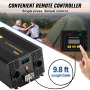 VEVOR Inversor de Potencia de Onda Sinusoidal Pura Inversor de Corriente 3000W DC24V a AC230V