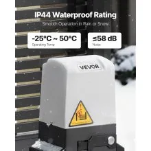 VEVOR Abridor de Puerta Corrediza Eléctrico 400 W con Sensor Infrarrojo 10 m/min