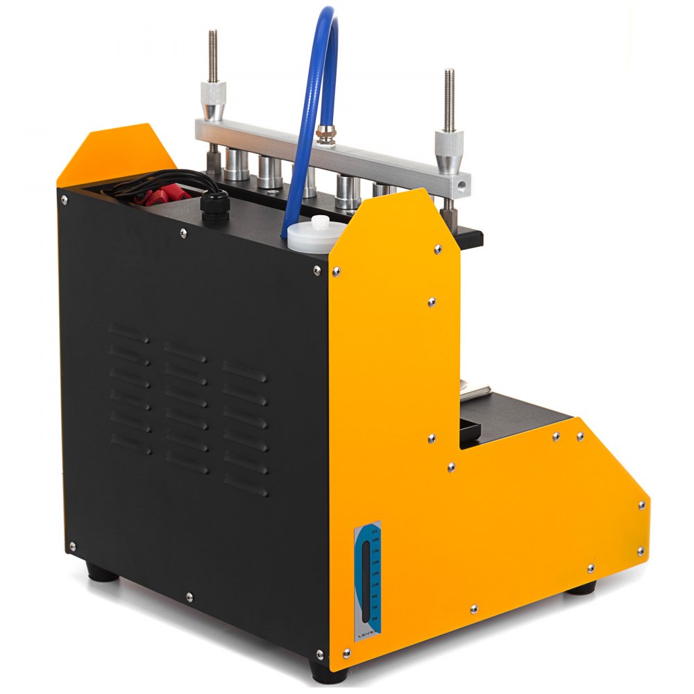 VEVOR Máquina de Limpieza de Inyectores 6 Cilindros Limpiador de Inyectores de Combustible Cilindro Profesional CT200
