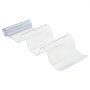 VEVOR Cortina de Tiras 152,4x213,4 cm Cortina de Puerta de PVC Transparente 10 Tiras de Plástico Espesor de 2 mm para Puerta de Cámara Frigorífica, Almacén, Refrigerador de Supermercado, Garajes
