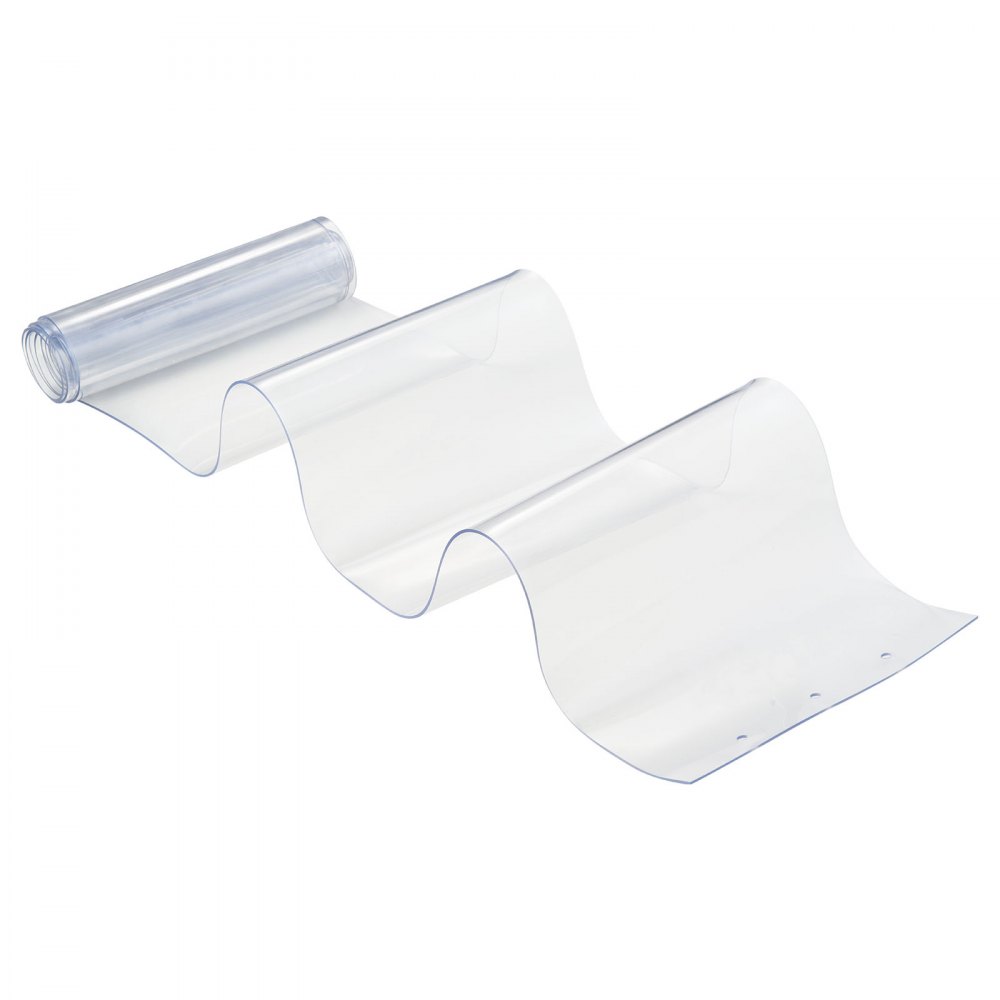 VEVOR Cortina de Tiras Transparente 91,5 x 213,4 cm, Cortina de Puerta de PVC con 6 Tiras de Plástico Espesor de 2 mm, para Puerta de Congelador, Almacén, Refrigerador de Supermercado, Garajes