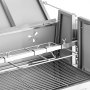 VEVOR Rotisserie Grill, 38W BBQ Outdoor Pig & Lamb Spit Roaster, Charcoal Spit Roaster with 60 kg Capacity, Wheels & 4-Level Height, Stainless Steel Rotisserie Grill Kit for Camping Outdoor Parties