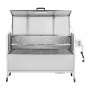 VEVOR Rotisserie Grill, 38W BBQ Outdoor Pig & Lamb Spit Roaster, Charcoal Spit Roaster with 60 kg Capacity, Wheels & 4-Level Height, Stainless Steel Rotisserie Grill Kit for Camping Outdoor Parties