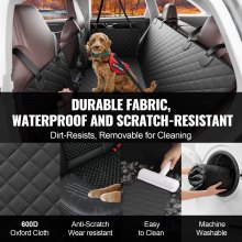 VEVOR Funda de Asiento de Coche para Perros Impermeable 131x63 cm para Coches