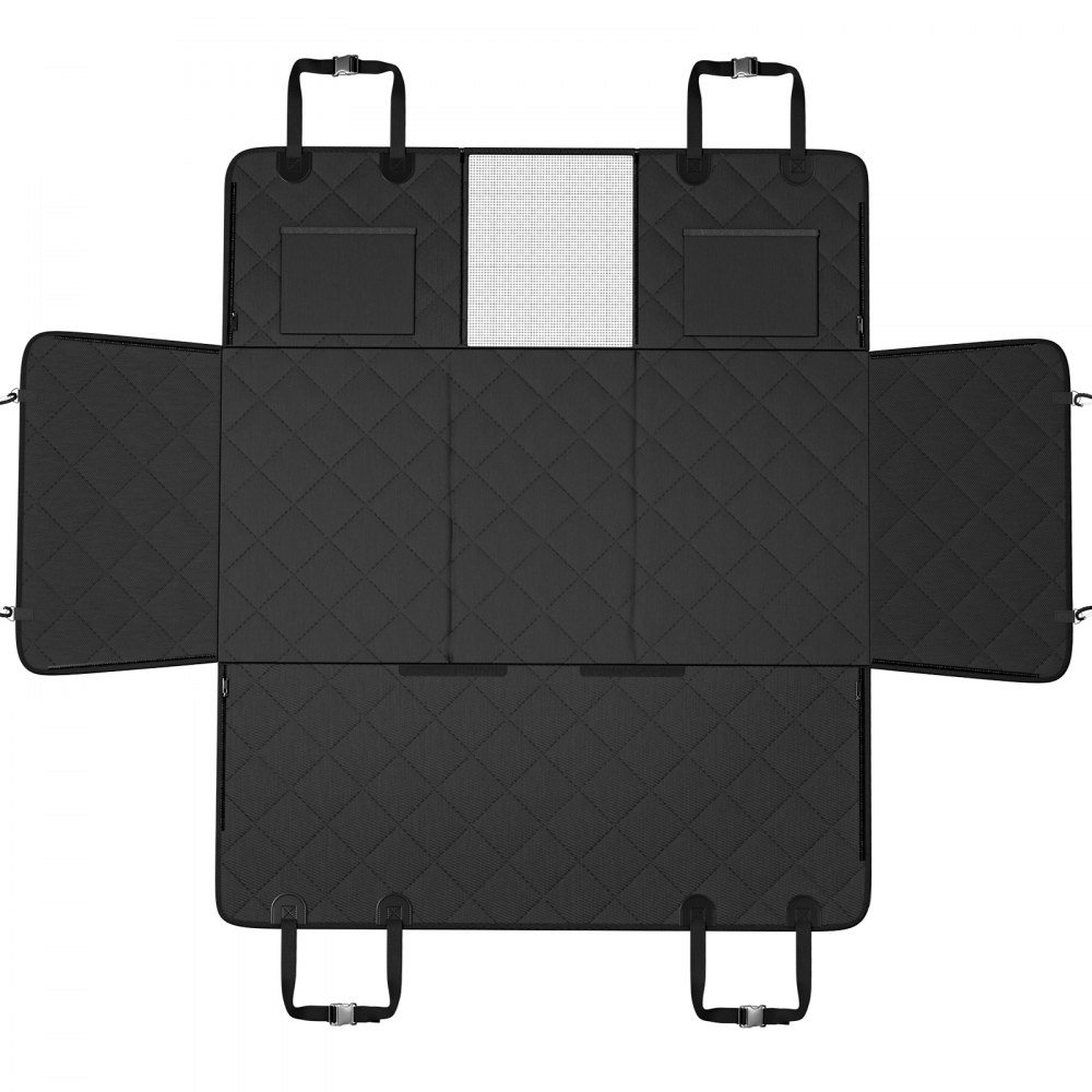 VEVOR Car Seat Cover for Dogs, Backseat, Dog Blanket, Car Seat Cover for Dogs with Hard Bottom, Dog Car Blanket, 134.5 x 63 cm, 168 kg, incl. Mesh Window, Storage Bag for Car, SUV, Truck