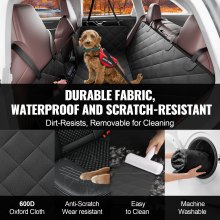 VEVOR Funda de Asiento de Coche para Perros Impermeable 133x63 cm para Coches