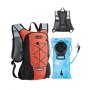 VEVOR Mochila de Hidratación Aislada de 8 L con Vejiga de Agua de TPU de 2 L, Mochila para Correr Mochilas de Senderismo para Ciclismo Correr Viaje Naranja, para Hombres y Mujeres, 460 x 320 x 125 mm