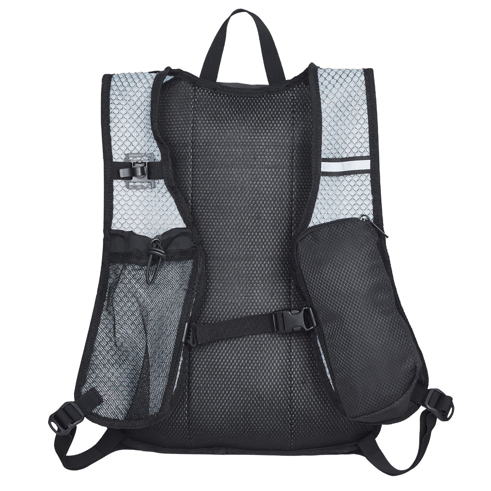 VEVOR Mochila de Hidratación Aislada de 8 L con Vejiga de Agua de TPU de 2 L, Mochila para Correr Mochilas de Senderismo para Ciclismo Correr Viaje Naranja, para Hombres y Mujeres, 460 x 320 x 125 mm