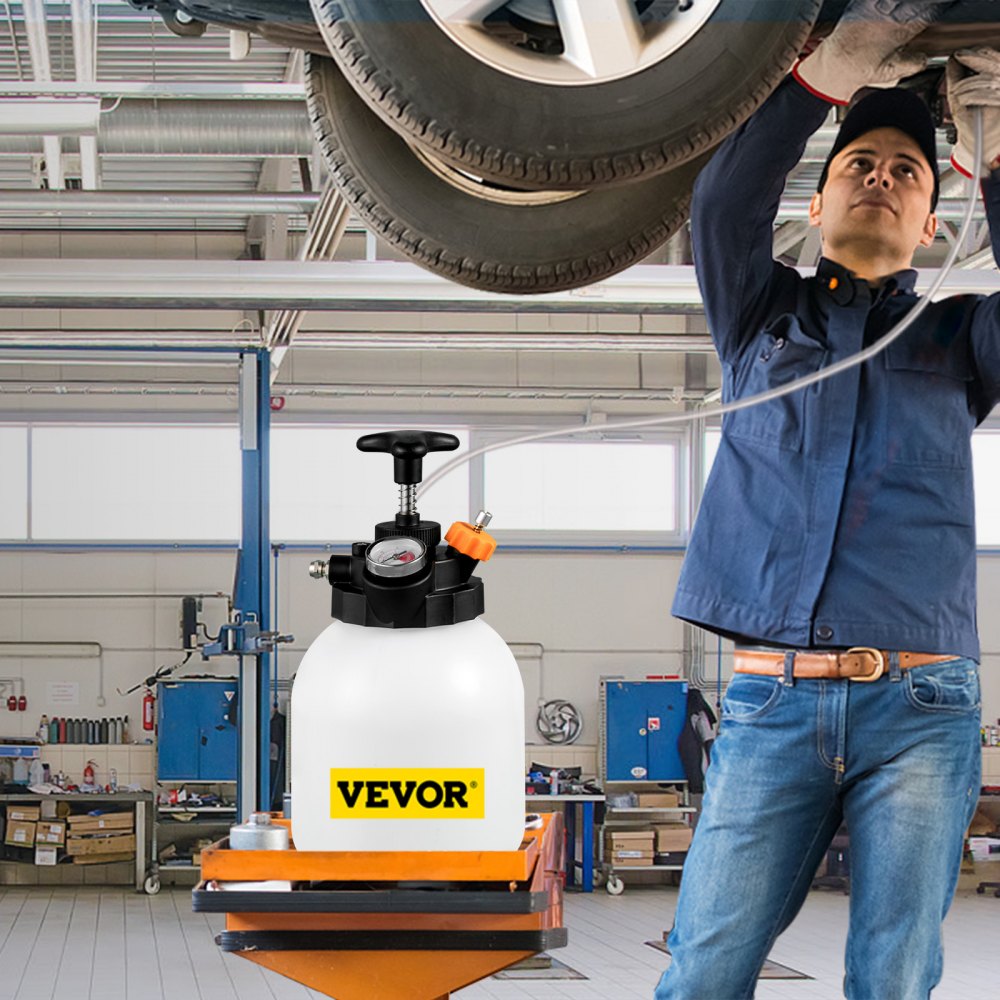 Vevor 3 L Bomba De Vacío Manual Extractor De Aceite Y Fluido Manual 2 Válvulas