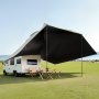VEVOR Caravan Sun Awning 3x2.1m Motorhome Sun Canopy UV50+ UV Protection Awning 190T Polyester Fabric PU2000mm Waterproof incl. Portable Bag Ideal for Camping Family Gatherings Trips