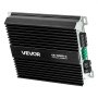 VEVOR Amplificador Monobloque a Coche 1200 W, RMS MÁX. 1/2/4 Ohmios, Clase D, con Control Remoto de Nivel Subwoofer, Filtro de Paso Bajo, Refuerzo de Graves, Cambio de Fase y Control de Volumen