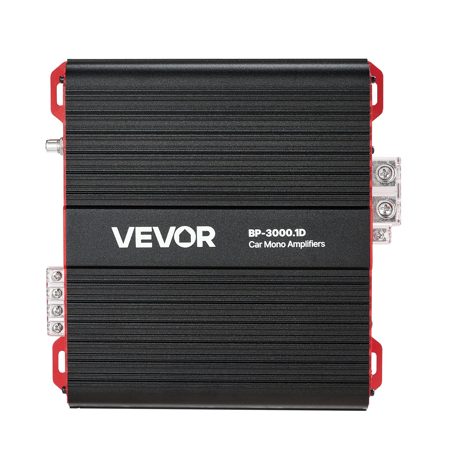 VEVOR Amplificador Monobloque para Coche de 3000 W, RMS MÁX. 1/2/4 Ohmios, Clase D, con Control Remoto de Nivel de Subwoofer, Filtro de Paso Bajo, Refuerzo de Graves y Control de Volumen, Negro