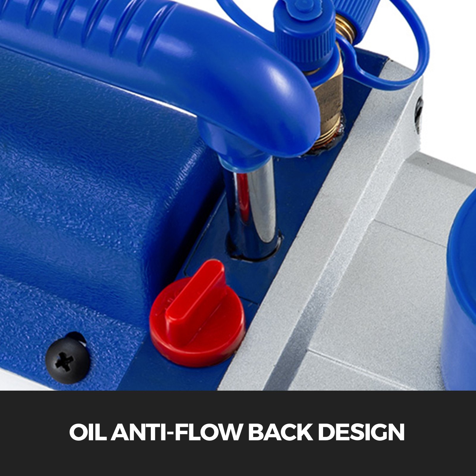 VEVOR Bomba de Vacío, 2,5 CFM Bomba de Vacío para Aire Acondicionado, 1.440 RPM Bomba de Vacío de Etapa Única, Juego de Bomba de Vacío con Capacidad de Aceite 220 ml para Doméstico e Industria, etc.