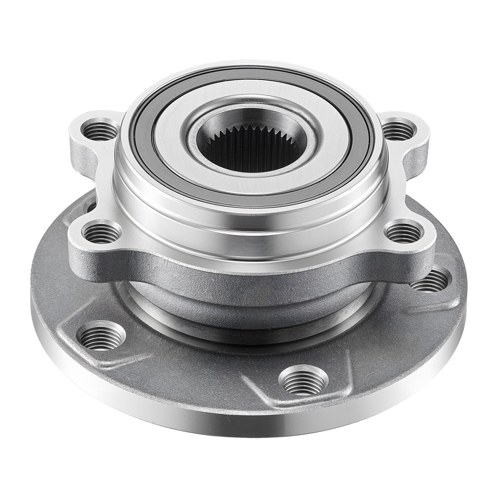 VEVOR Juego de 2 Piezas de Cojinete y Cubo de Rueda Delantera para Audi Q3 Komfort Premium Plus Sport Utility de 4 Puertas(2018) y Volkswagen Beetle Coast Convertible de 2 Puertas y 2.0 L, Plata
