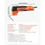 VEVOR Pulidora para Coche 600 W, 6 Velocidades 1000-4500 RPM, Kit 3 en 1 con Platos 30/50/76 mm, Almohadillas de Esponjas, Lana, Microfibra y Extensiones para Pulido Abrillantado Encerado Detallado