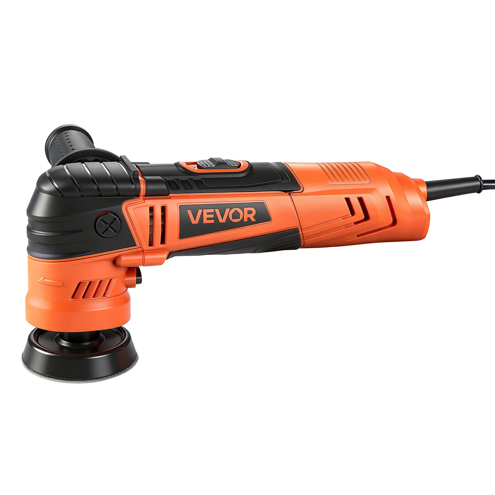 VEVOR Pulidora para Coche 600 W, 6 Velocidades 1000-4500 RPM, Kit 3 en 1 con Platos 30/50/76 mm, Almohadillas de Esponjas, Lana, Microfibra y Extensiones para Pulido Abrillantado Encerado Detallado