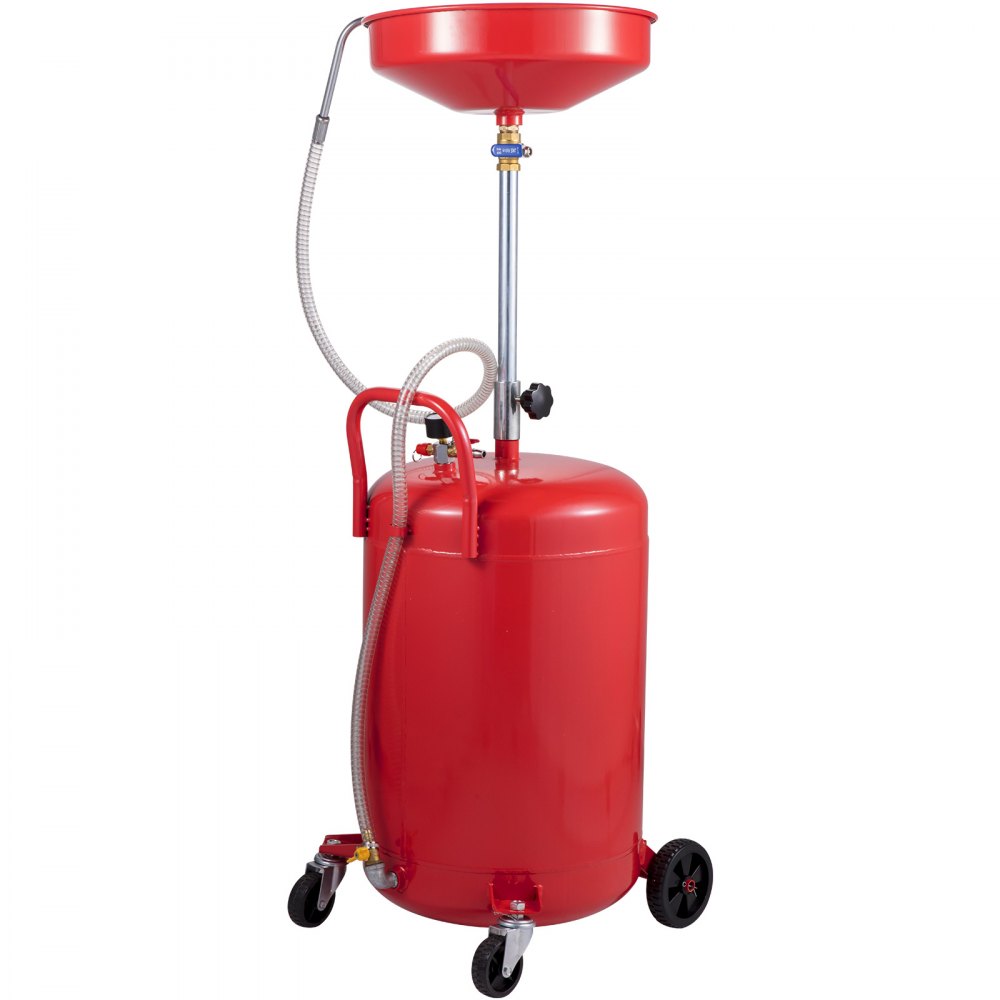VEVOR Tanque de Drenaje de Aceite Usado 80 L Contenedor de Drenaje de Aceite portátil Drenaje Suave de Transferencia de Combustible Altura de Embudo Ajustable con Rueda para fácil extracción de Aceite