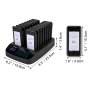 VEVOR 16 Pager Call System for Restaurants, 98 Channel Guest Pagers, Touchscreen Wireless Call System for Restaurants, Black Wireless Guest Call Wireless Customer Call System for Bars, Restaurants, Cafeterias, Hotels, etc.
