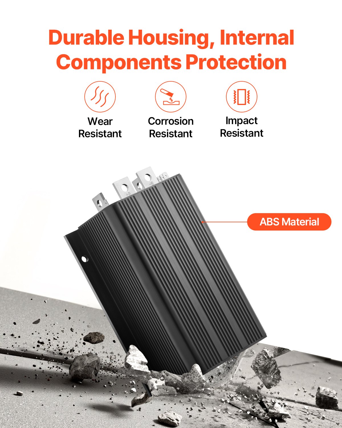 VEVOR speed controller for golf carts, 36V 500A, replacement for DC motor control for Club Car golf carts, IP65 protection rating, aluminum ABS housing, compatible with models 1205-117/1205M-5603