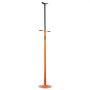 VEVOR Underlift Support Stand (Round Base) 750 kg Underlift Truck Support Stand (Lifting Height 134-193 cm) with Bearing-Mounted Rotary Handle & Self-Locking Threaded Screw & Two Wheels Orange