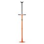 VEVOR Underlift Support Stand (Round Base) 750 kg Underlift Truck Support Stand (Lifting Height 134-193 cm) with Bearing-Mounted Rotary Handle & Self-Locking Threaded Screw & Two Wheels Orange