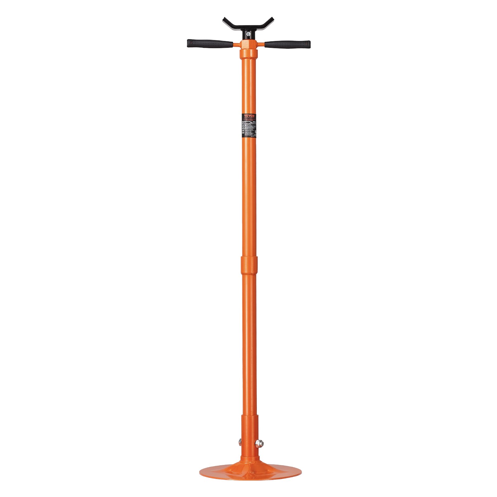 VEVOR Soporte de Elevación Inferior, Capacidad 0,75 T, Elevación de 1340 a 1930 mm, Tornillo Roscado Autoblocante, con Manija Giratoria Montado en Cojinete, Componentes de Soporte del Vehículo