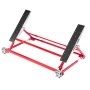 VEVOR Elevador de Vehículos Portátil Carga de 2000 kg, Elevación Rápida de Acero con Altura Máxima de 585 mm, Elevación Manual para Automóviles Ancho y Ruedas Ajustables, para Garajes, Talleres