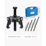 VEVOR Kit Extractor de Equilibrador Armónico Ajustable de 3 Mordazas, Compatible con la Mayoría de los Vehículos de Modelos más Recientes, con 4 Varillas de Fuerza, sin Desmontar el Radiador