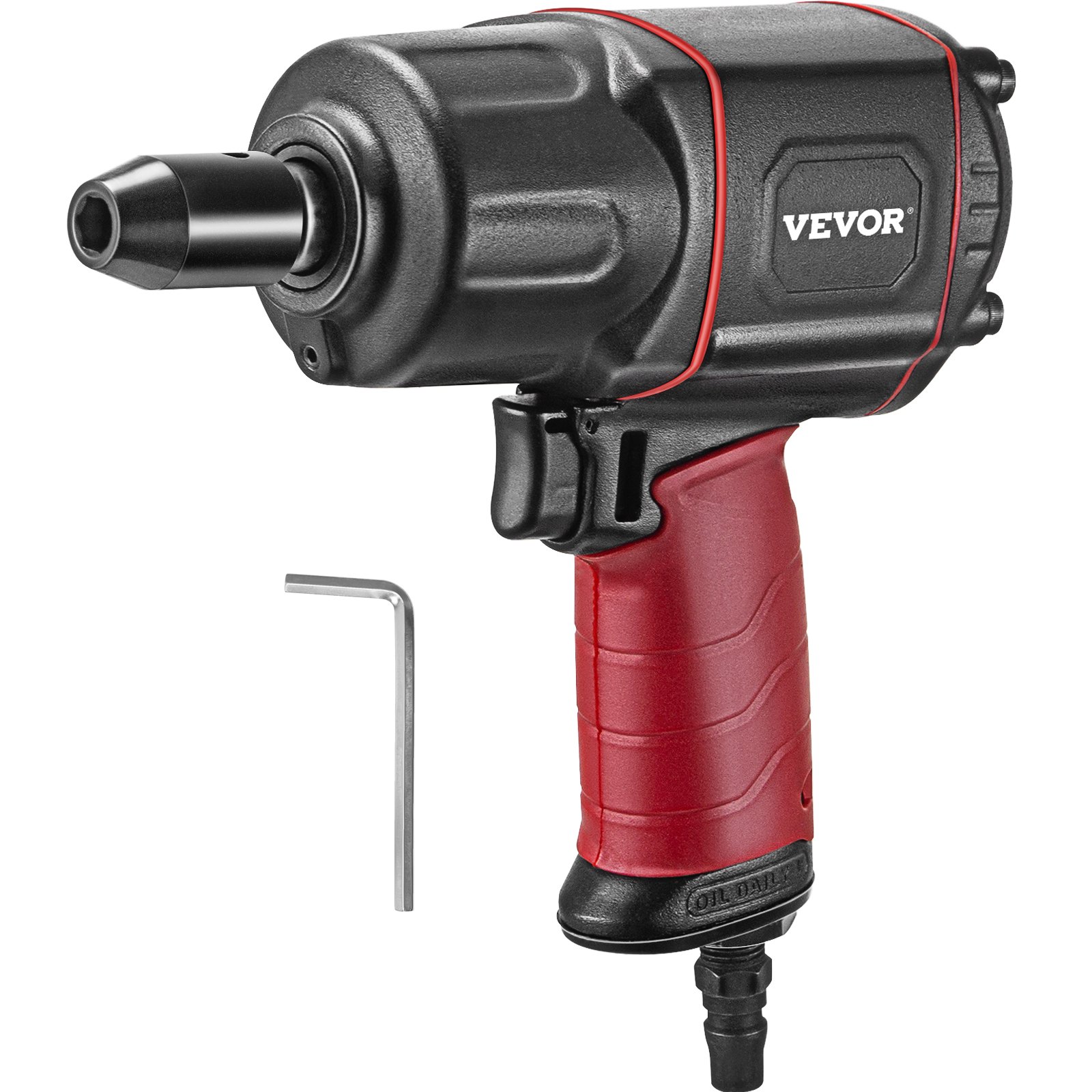 Vevor Pistola De Impacto Llave Atornillador Taladros Neumática 1000 Nm 10000 Rpm