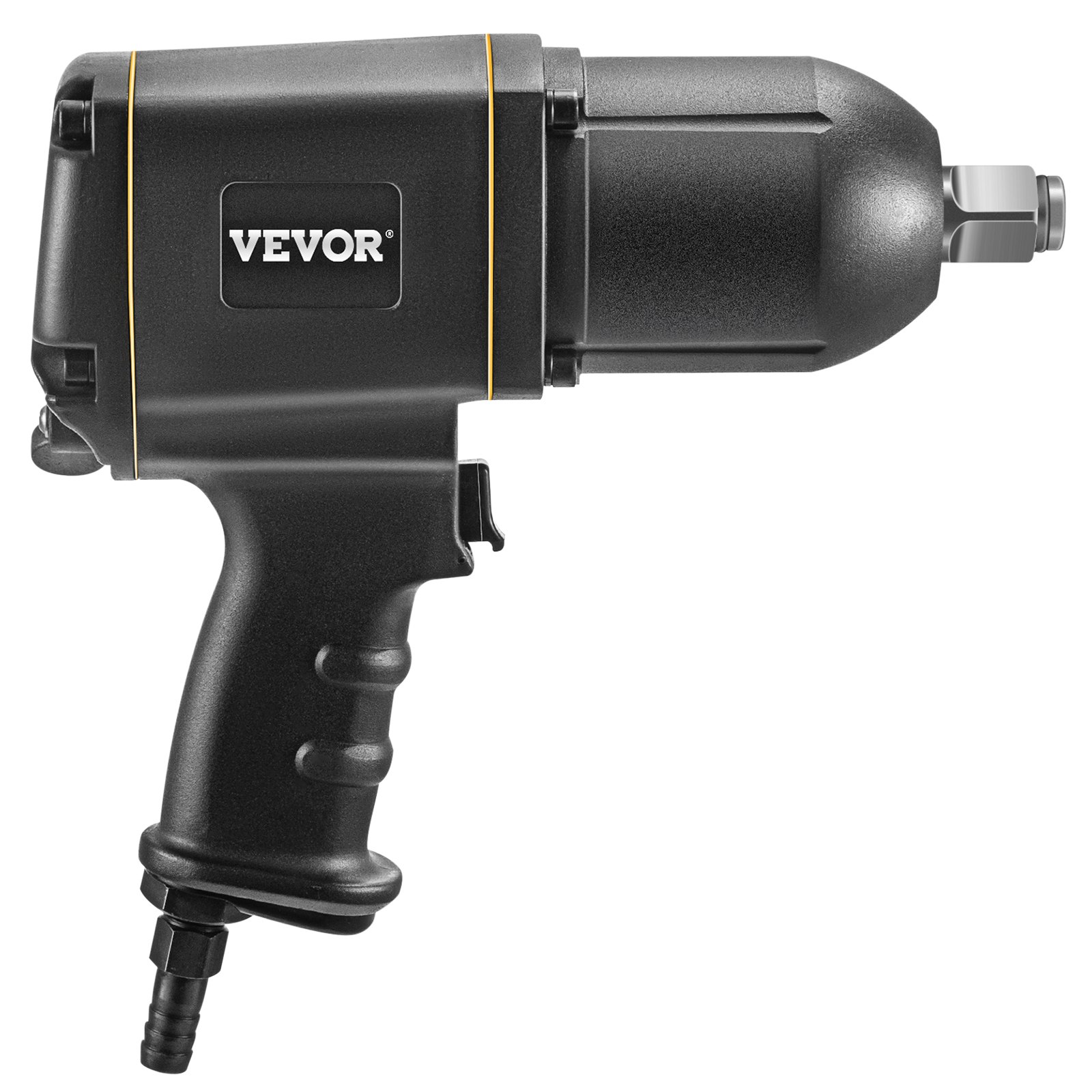 VEVOR Llave de Impacto Pistola de Clavos 1800 Nm 3200 rpm Taladro Atornillador Longitud 260 mm Impulsor Cuadrado 19 mm Atornillador