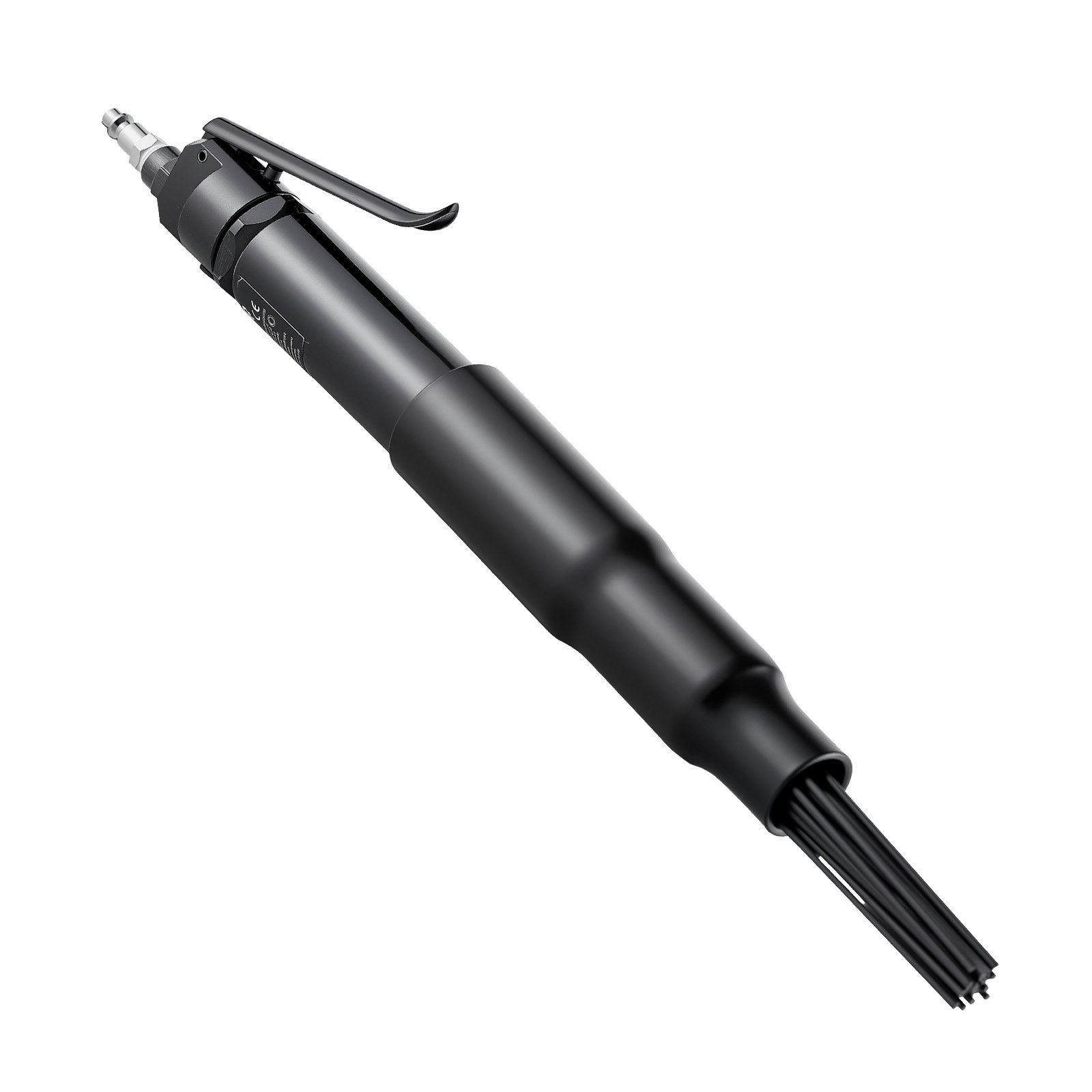 VEVOR Escarificador de Aguja de Aire de 3400 BPM para Eliminar Pintura Oxidada con Ajuste de 3 Velocidades, 19 Agujas Endurecidas, 3 Conectores de Boquilla de Aire, Compacto, con Agarre Ergonómico