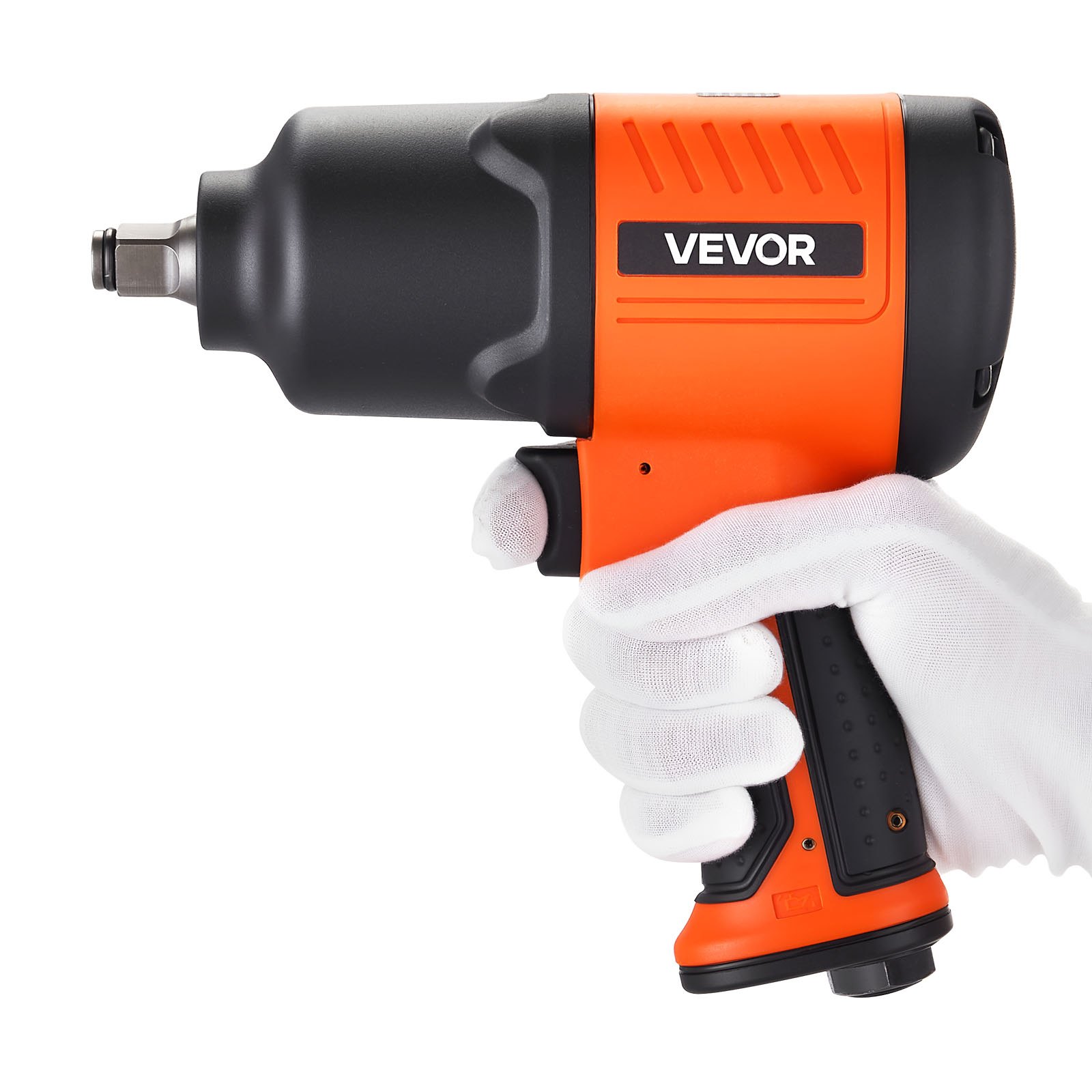 VEVOR Llave de Impacto Neumática, Par Máximo Inverso 1490 Nm, Ajuste de 4 Velocidades, 7500 RPM, para Talleres y Garajes, para Reparación Ligera y Mantenimiento de Vehículos, 200 x 150 x 70 mm