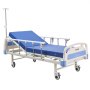 VEVOR Cama de Hospital Eléctrica de 2 Funciones, con Respaldo, Reposapiernas y Ajuste de Altura, Ruedas con Bloqueo, Colchón de Alta Densidad para Hospitalización en Easa, Capacidad de 250 kg