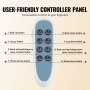 Cama de hospital eléctrica de 3 funciones de primera calidad de VEVOR, cama médica eléctrica para UCI con colchón y soporte para suero, controlador de mano y ruedas de bloqueo de 5 pulgadas para uso en el hospital doméstico, carga de 440 libras