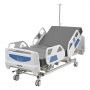VEVOR Cama de Hospital Eléctrica de 5 Funciones, con Silla Cardíaca Función de RCP y Trendelenburg, Sistema de Cierre Centralizado con Ruedas para Hospitalización en Easa, Capacidad de 250 kg
