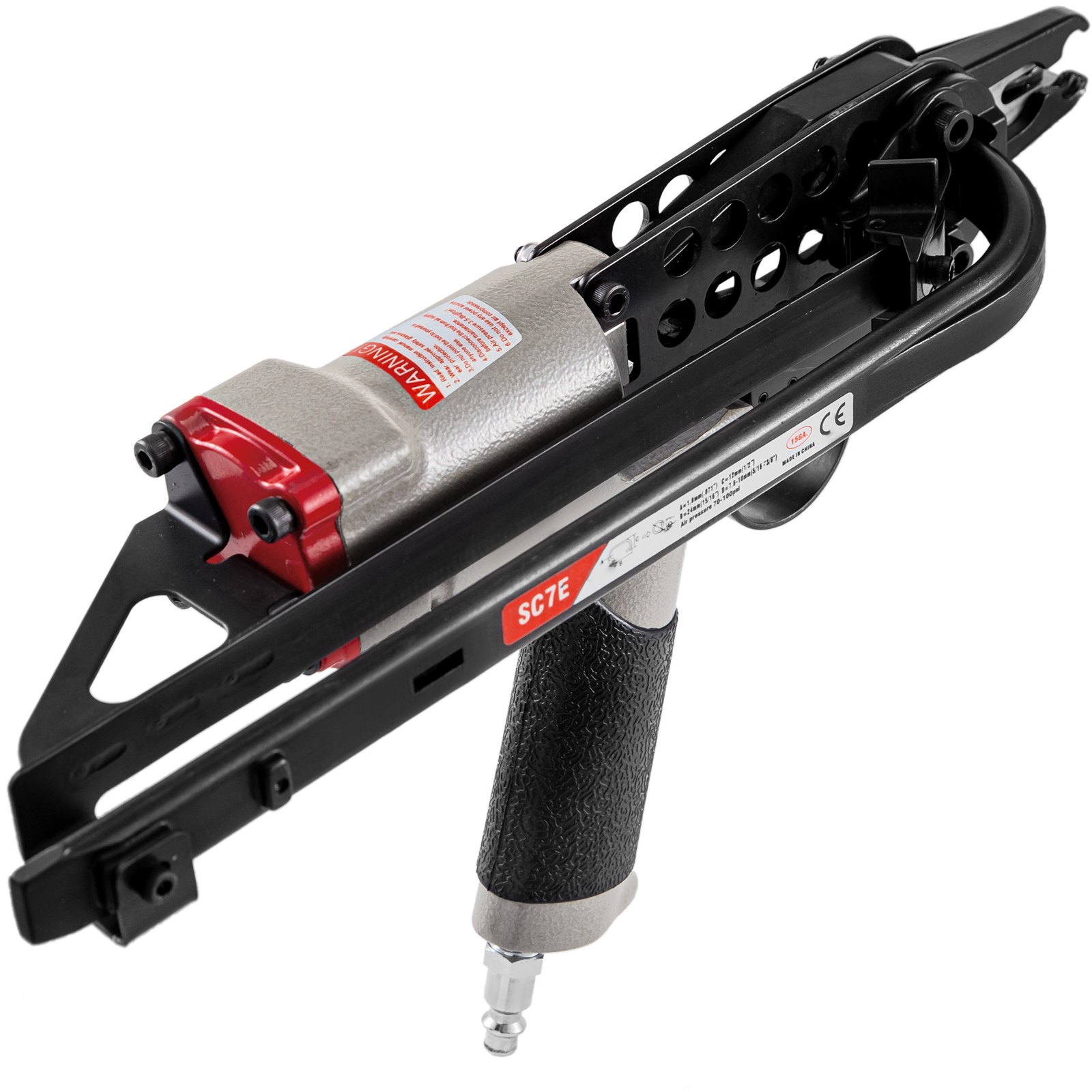 Grapadora Alicate Neumático De Anillo De Cerdo Pistola De Clavo De Anillo Sc7e