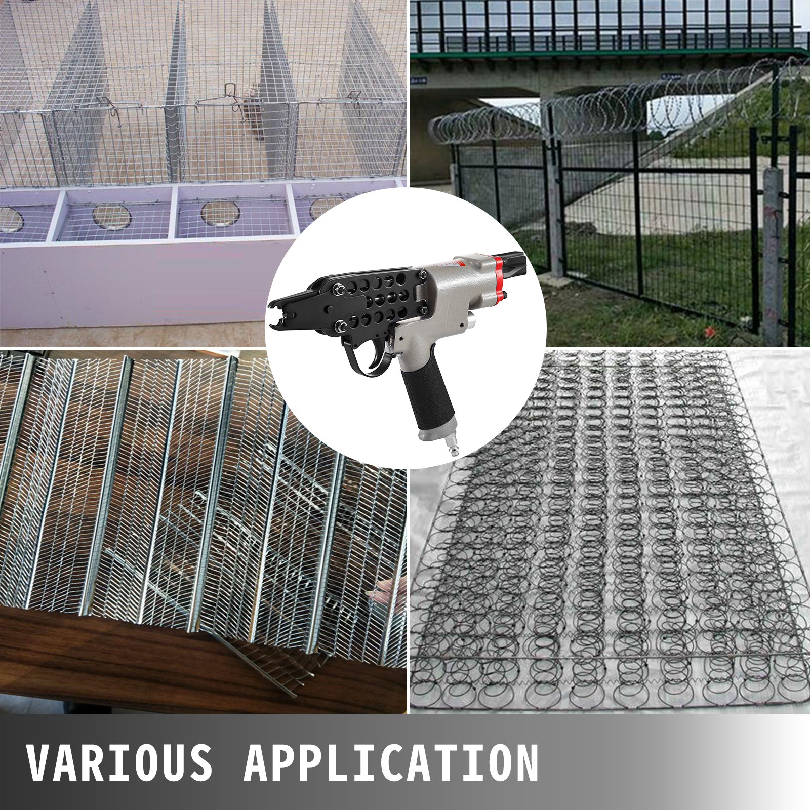 Grapadora Alicate Neumático De Anillo De Cerdo Pistola De Clavo De Anillo Sc7e