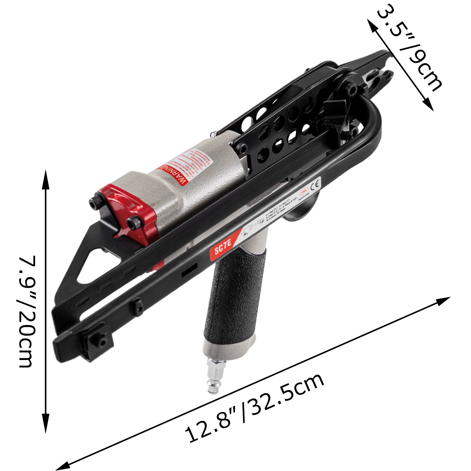 Grapadora Alicate Neumático De Anillo De Cerdo Pistola De Clavo De Anillo Sc7e