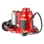 VEVOR Air Hydraulic Bottle Jack, 50 Ton (110231.5 lbs) Capacity, 265-410 mm Lifting Range, Pneumatic/Manual Heavy Duty Welded Bottle Jack with Pump for SUV, Pickup, Truck, RV, Car Auto Repair, Red
