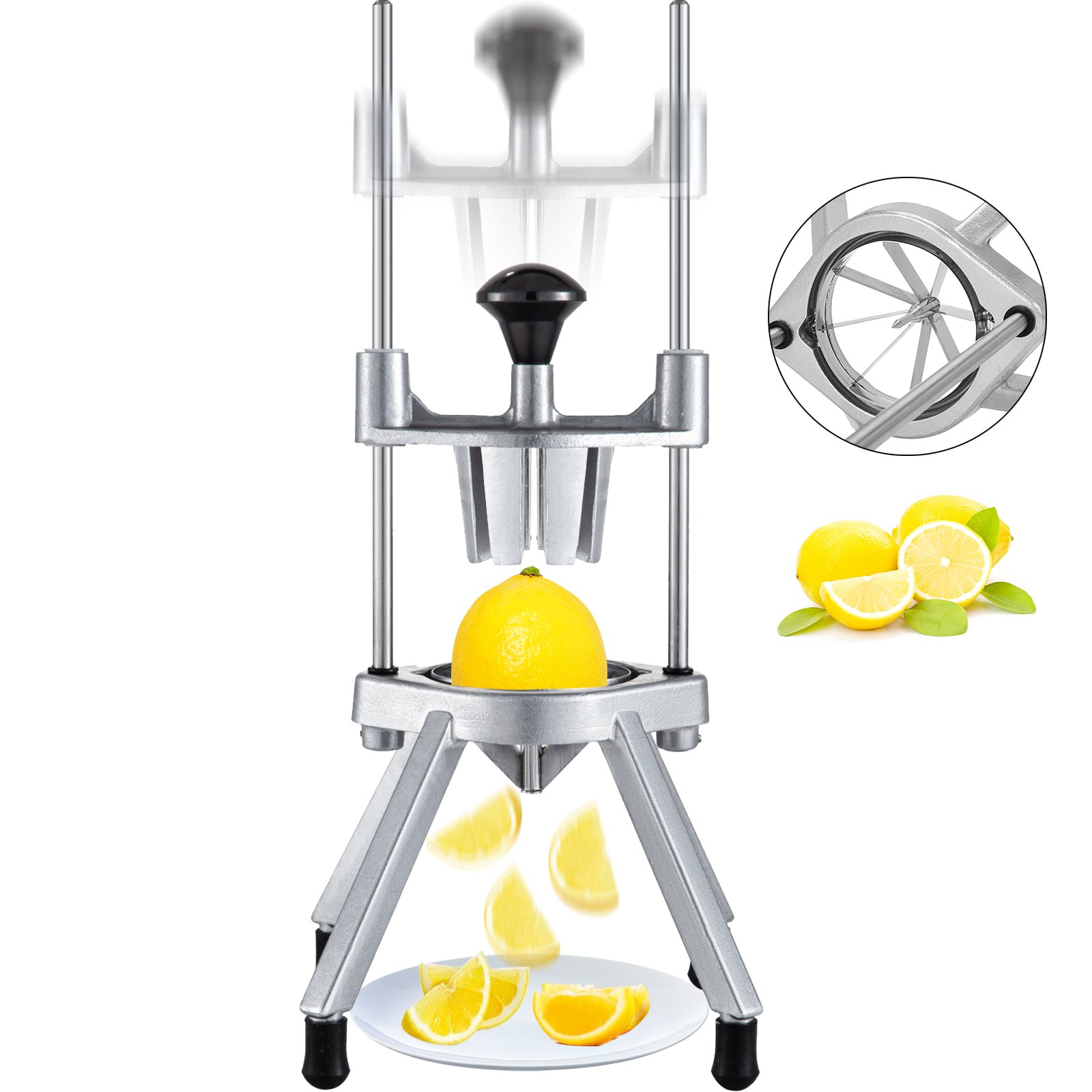 8 Gajos Cortador De Patatas Fritas De Verduras Inoxidable Ensalada Profesional