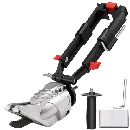 VEVOR Accesorio para Taladro Accesorio de Cizalla para Tableros con Cabezal Giratorio de 360° para Cortar 0,5" Fibrocemento y 0,47" Placa de Yeso Aplicable con la Mayoría de Taladros Eléctricos