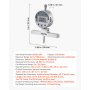 VEVOR Medidor de Profundidad de Alta Precisión, Rango de Medición de 0 a 558,8 mm, Resolución de 0,01 mm, Kit de Indicador Digital con 6 Varillas 4 Yunques, Herramienta para Ranuras Escalones Agujeros