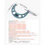 VEVOR Juego de 6 Micrómetros para Maquinista 0-15,24 cm, Precisión de 0,003 mm, Diseño Mecánico, Herramientas Profesionales con Estuche Protector, para Metalurgia e Ingeniería, 270 x 140 x 22 mm