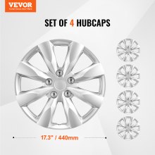 VEVOR Juego de 4 Tapacubos para Llantas en Todo Tipo de Clima φ 440 x 60 mm