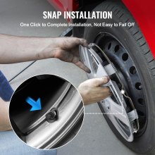 VEVOR Juego de 4 Tapacubos para Llantas en Todo Tipo de Clima φ 415 x 60 mm