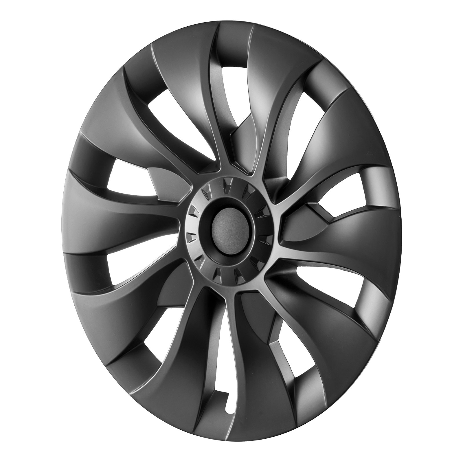 VEVOR Wheel Covers Hub Caps Rim Covers Model 3 2017-2023 for 18 inch Wheels, Wheel Cover with Snap Fastener & Protective Strip & Valve Hole, ABS and PC Wheel Cover with High Rigidity Weatherproof