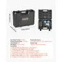 VEVOR Kit de Comprobador de Fugas de Cilindros Rango de Manómetro de 0-100 PSI, Probador de Compresión de Cilindros con 4 Adaptadores y Conexiones de Aire, Prueba de Presión y Tasa de Fugas en Autos