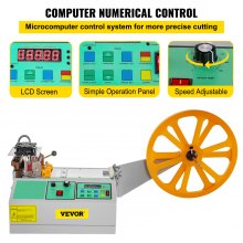 VEVOR Máquina Cortadora Automática de Cinta Caliente y Fría de 100 mm / 3.9 Pulgadas de Ancho Perfecto para Cortar Varias Correas Como El Cinturón de Nylon El Velcro El Cinturón con Cremallera Etc.