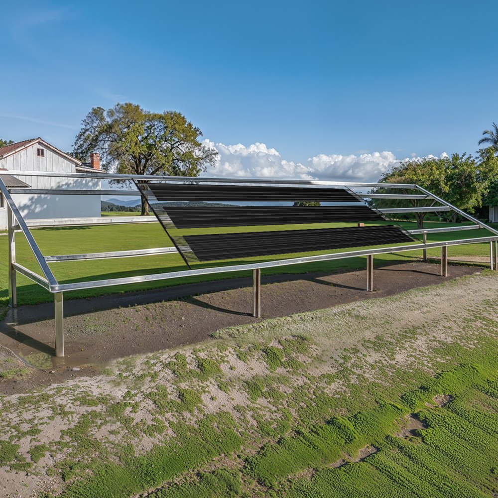 VEVOR Solar Collector Pool Heater, 1235x7340 mm HDPE Pool Heating System, with complete accessories, solar pool panel, increases water temperature, for above-ground and in-ground pools